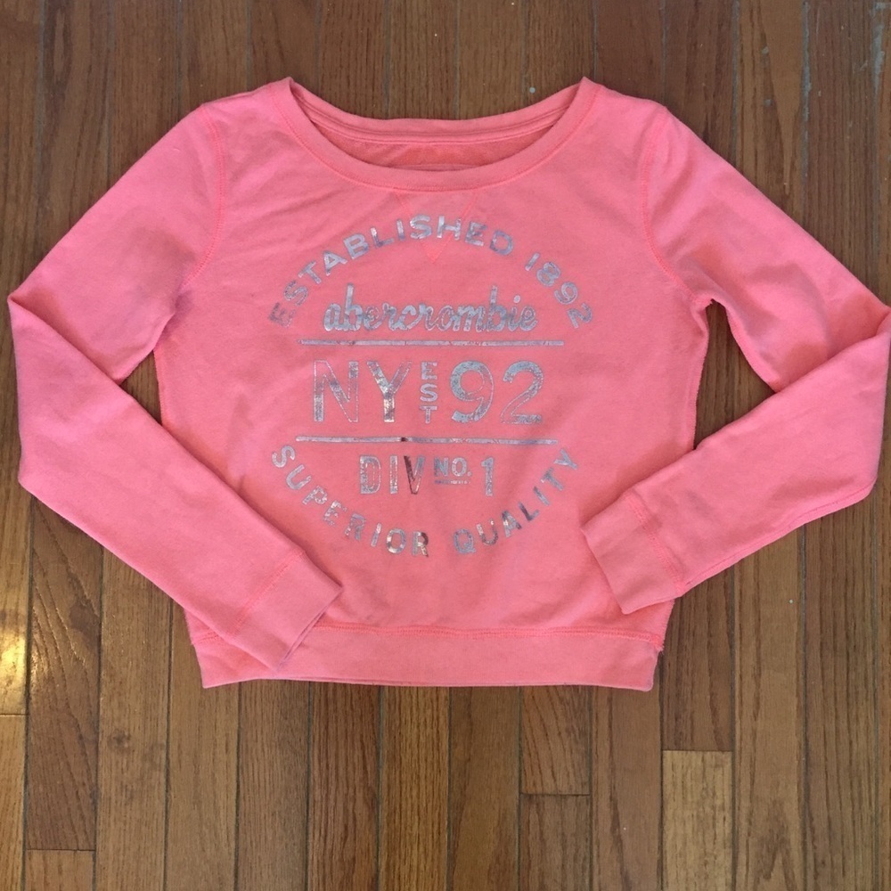 3/$20 Abercrombie Kids Hot Pink Sweatshirt Size L
